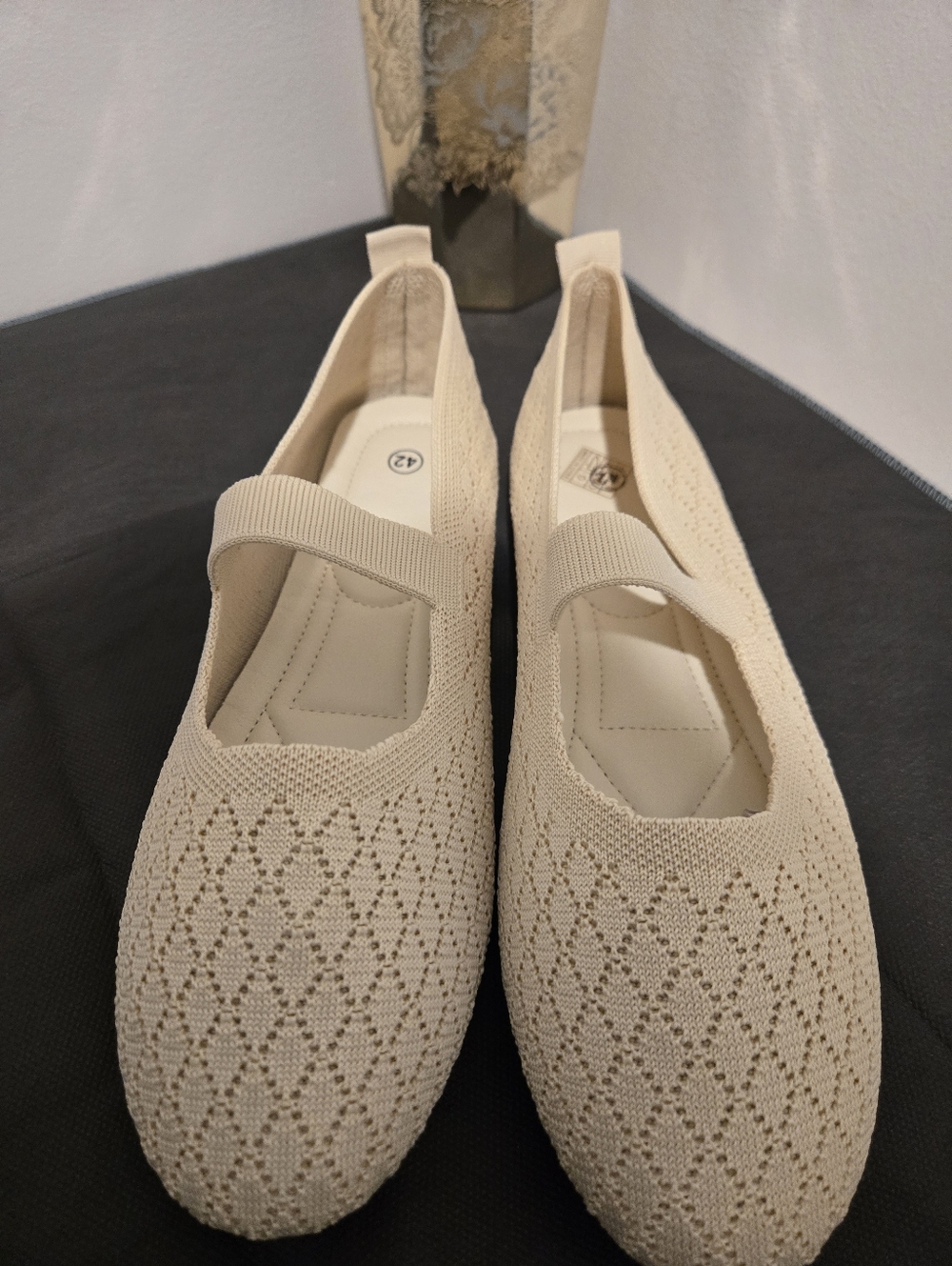 Mary Jane Style Open Weave Shoes